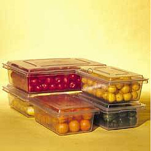 3300 Food/Tote Box Pack of 6 Clear Polycarbonate