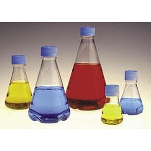 NEW Thermo Scientific Nalgene 4115-0125 Sterile Disposable Flask w/Vented  Closure 125 mL (Case of 24) Condition_New, Lab