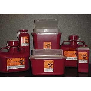 Stackable Sharps Container with Locking Lid 2 Gallon