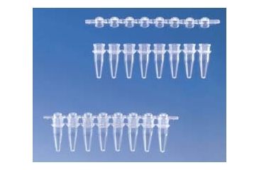 BrandTech 781344 Blue PCR 8-Strip Domed Cap for 0.2mL Tubes Pack of 125